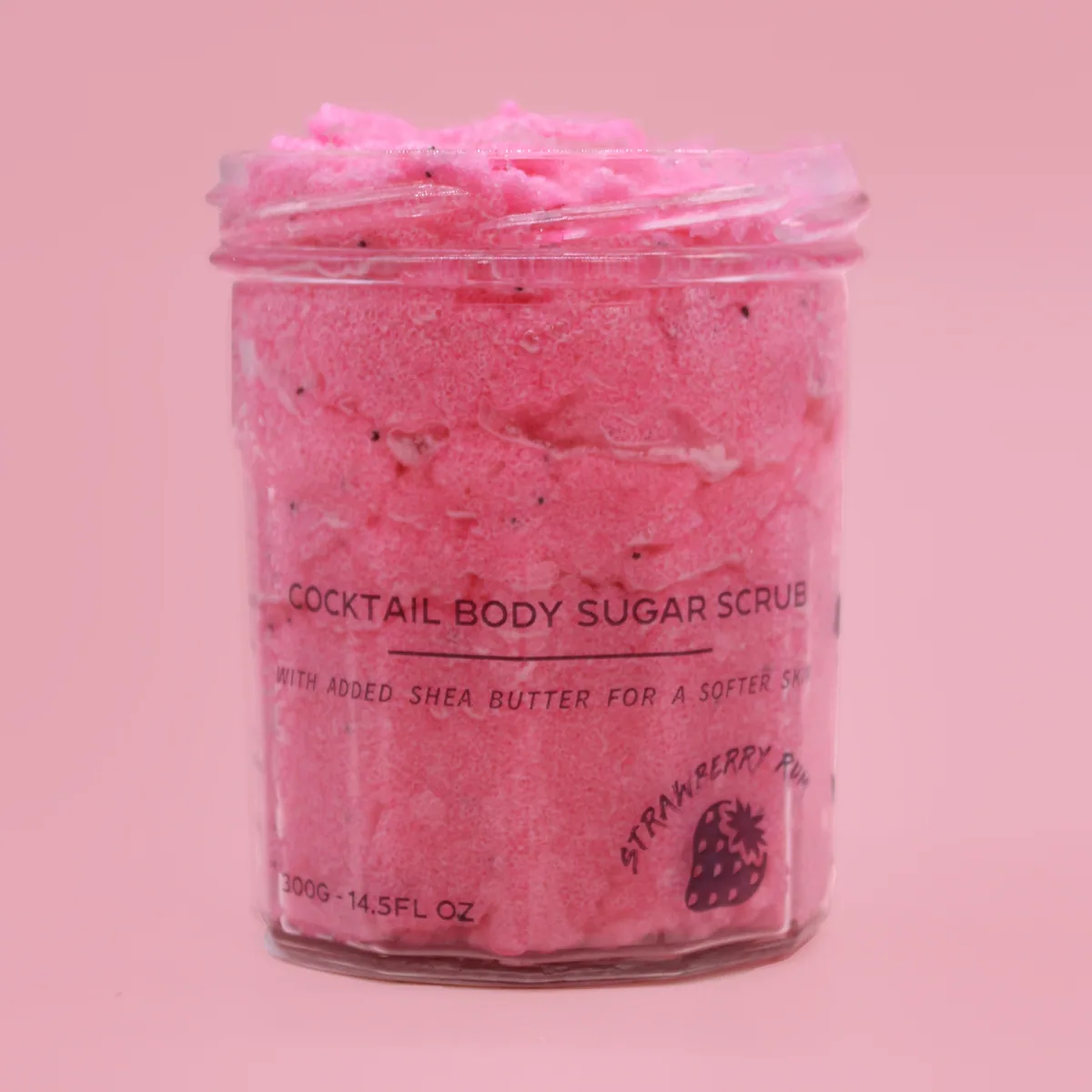Cukrový tělový peeling – jahodový rum